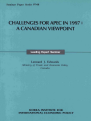 Challenges for APEC in 1997 : A Canadian Viewpoint